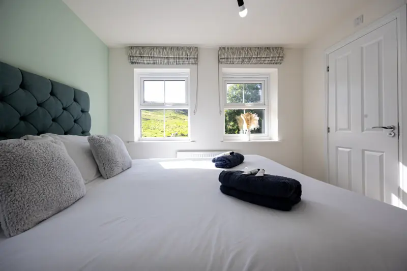 Bedroom 1 with fresh towels