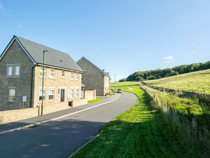 The lane leading to the cottage